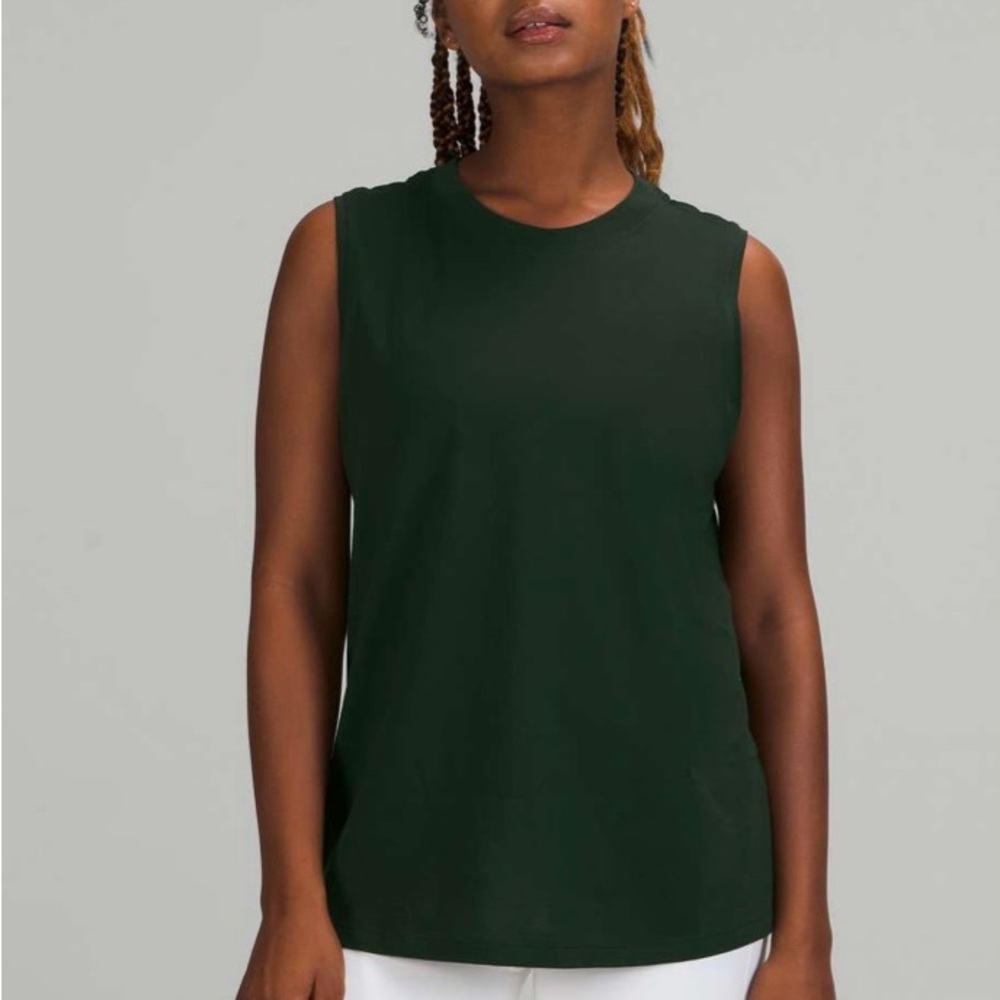 lululemon athletica dark Green Tank Top
